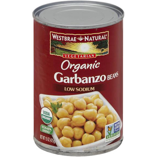 WESTBRAE NATURAL - ORGANIC GARBANZO BEANS LOW SODIUM - NON GMO - 15oz