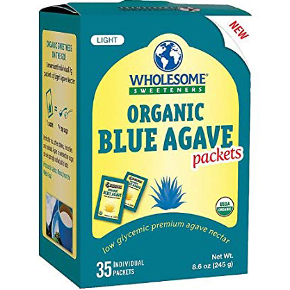 WHOLESOME! - ORGANIC BLUE AGAVE - NON GMO - GLUTEN FREE - 35PCS 8.6oz
