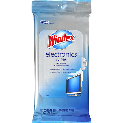 WINDEX - ELECTRONICS WIPES - 25 WIPES