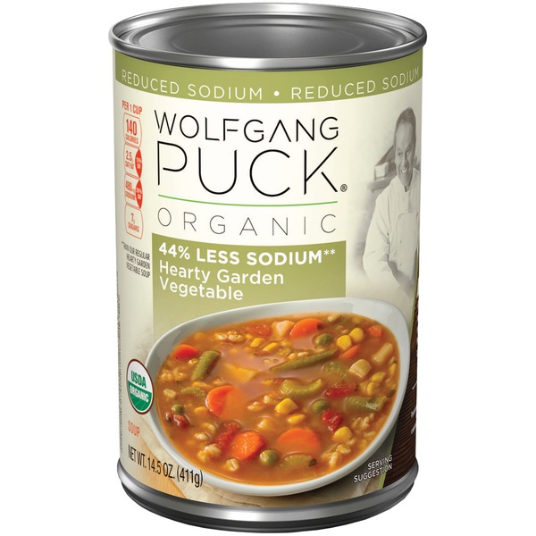 WOLFGANG PUCK - ORGANIC SOUP - (44% LESS SODIUM** Hearty Garden Vegetable) - 14.5oz