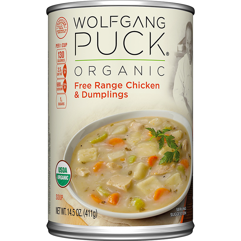 WOLFGANG PUCK - ORGANIC SOUP - (Free Range Chicken & Dumplings) - 14.5oz