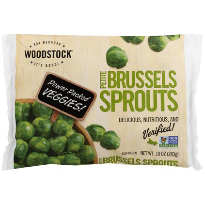WOODSTOCK - PETITE BRUSSELS SPROUTS - NON GMO - 10oz