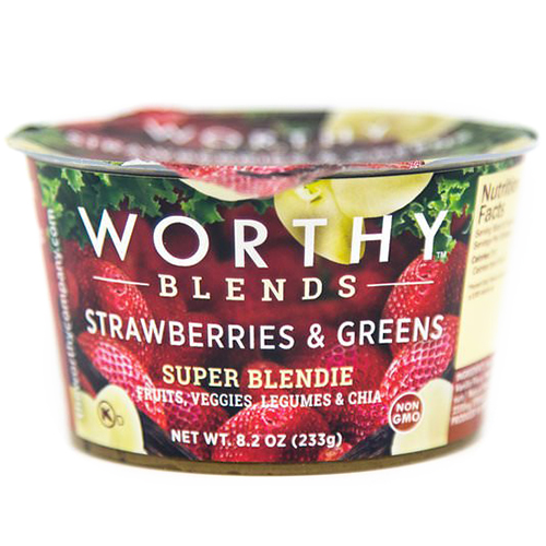 WORTHY - BLENDS - NON GMO - GLUTEN FREE - (Strawberries & Greens) - 8.2oz