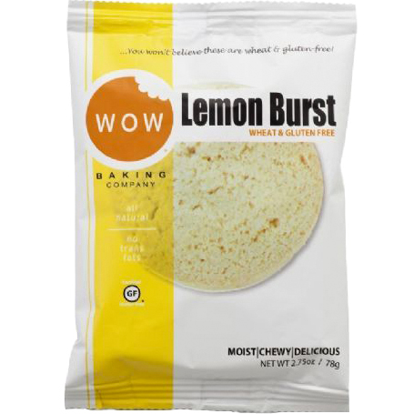 WOW - WHEAT & GLUTEN FREE COOKIE - NON GMO - GLUTEN FREE - (Lemon Burst) - 2.75