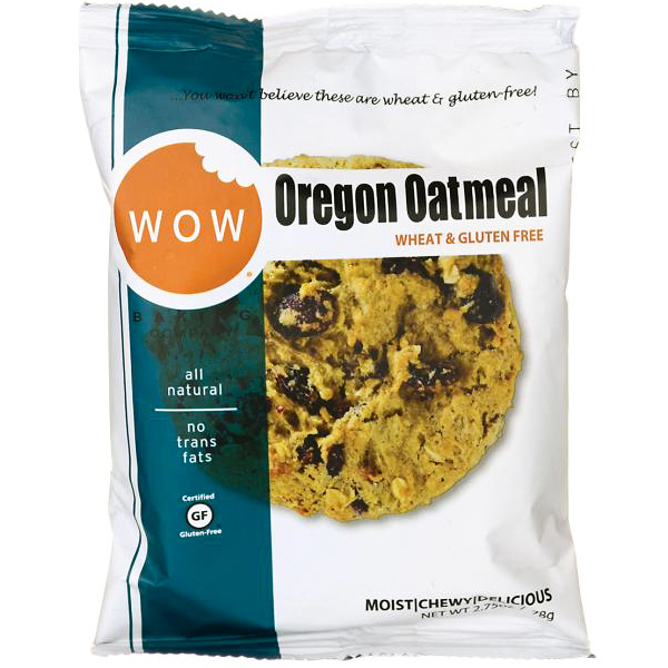WOW - WHEAT & GLUTEN FREE COOKIE - NON GMO - GLUTEN FREE - (Oregon Oatmeal) - 2.75