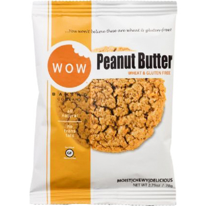 WOW - WHEAT & GLUTEN FREE COOKIE - NON GMO - GLUTEN FREE - (Peanut Butter) - 2.75