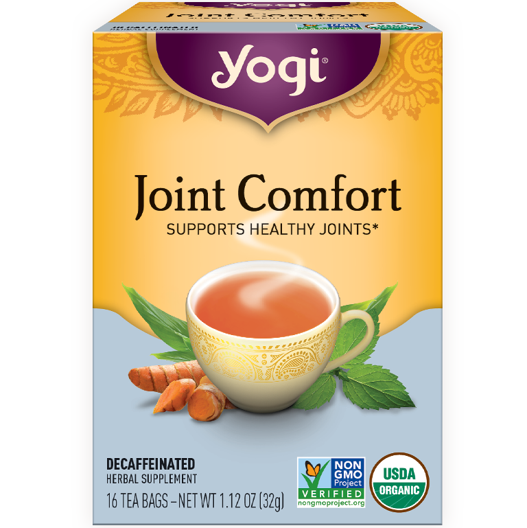 YOGI - HERBAL TEA CAFFEINE FREE - NON GMO - (Joint Comfort) - 16 Tea Bags