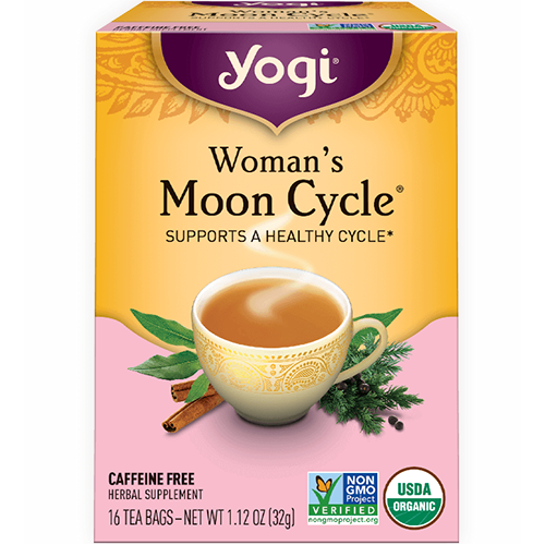 YOGI - HERBAL TEA CAFFEINE FREE - NON GMO - VEGAN - (Woman's Moon Cycle) - 16 Tea Bags