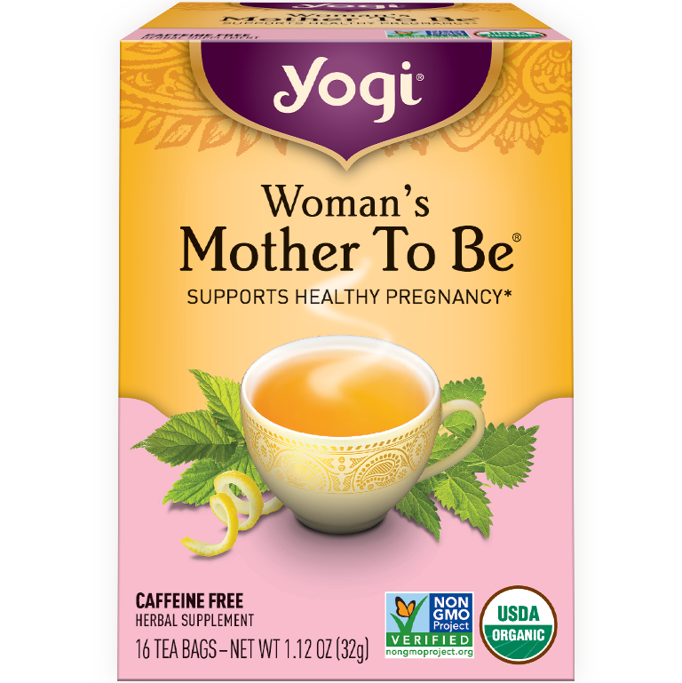 YOGI - HERBAL TEA CAFFEINE FREE - NON GMO - VEGAN - (Woman's Mother To Be) - 16 Tea Bags