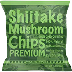 YUGUO FARMS - SHIITAKE MUSHROOM CHIPS - (Wasabi) - 1.5oz