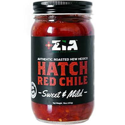 ZIA - HATCH RED CHILE - NON GMO - GLUTEN FREE - VEGAN - (Sweet & Mild) - 16oz
